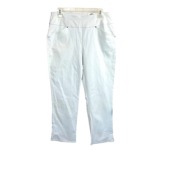 NWT INC International Concepts White Skinny Leg Curvy Mid Rise Crop Pant… - Picture 4 of 16